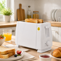 Grille-pain électrique entièrement automatique, appareil à petit-déjeuner, four à toasts, appareil à sandwichs, appareil certifié transfrontalier