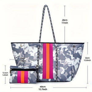 Sac à main shopping grande capacité sac à bandoulière de voyage sac à main décontracté pour femme sac de plage - Product Image 4