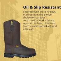 Botas de Trabajo con Puntera de Acero y Cuero Genuino para Construcción e Industria, Equipo de Protección Personal