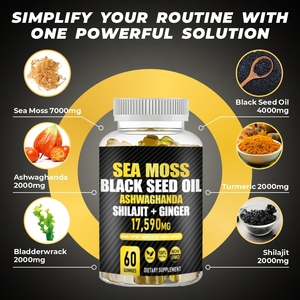 Oem/ODM nhãn hiệu riêng Cung cấp nhà máy biển rêu đen dầu hạt Gummy ashwaghanda shilajit gừng Gummies - Product Image 5