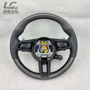 Volant en cuir <span class=keywords><strong>Porsche</strong></span> de haute qualité, design sportif en fibre de carbone, livraison directe d'usine, amélioration parfaite de l'intérieur pour - Product Image 5