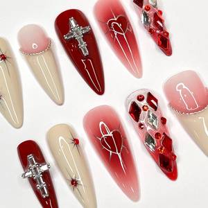 <span class=keywords><strong>Ongles</strong></span> à presser Passionate Lover en gros, <span class=keywords><strong>faux</strong></span> <span class=keywords><strong>ongles</strong></span> mignons pour la Saint-Valentin, boîte d'emballage pour <span class=keywords><strong>ongles</strong></span> à presser - Product Image 2
