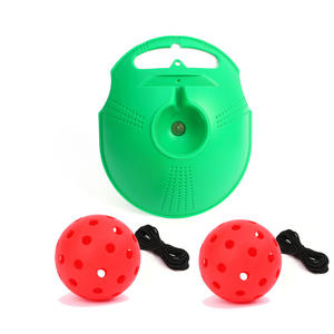 Entrenador de Pickleball con base de agua, 40 orificios, pelota de PE de alta elasticidad, suministros de entrenamiento para principiantes - Product Image 1
