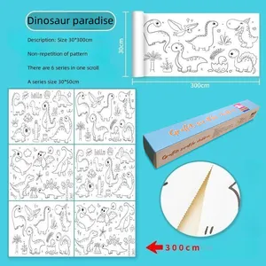 Drawing Roll For Kids -Sticky No Mess Coloring Poste For Toddlers Drawing Painting Paper For Kids' Gift For Home Birthday Party