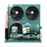 Unité de condensation automatique refroidie par air 2024 6Hp avec ventilateurs de refroidissement et unité de compresseur de réfrigération de refroidisseur pour une utilisation en chambre froide