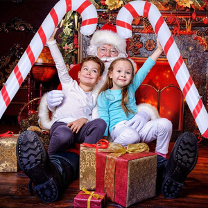 Bastón <span class=keywords><strong>de</strong></span> Caramelo Gigante para Decoración <span class=keywords><strong>de</strong></span> Navidad, Bastón <span class=keywords><strong>de</strong></span> Caramelo Inflable <span class=keywords><strong>de</strong></span> 88cm - Product Image 4