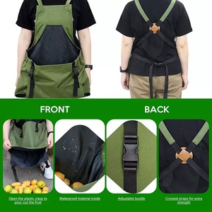 Tablier de jardinage, tablier de récolte, cadeaux de jardinage pour hommes, tablier de jardinage avec poches pour femmes - Product Image 3
