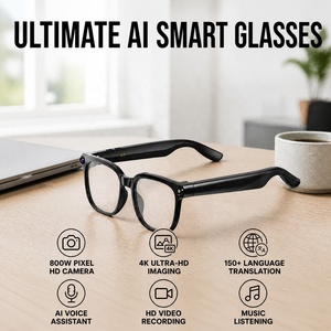 Lunettes Intelligentes IA avec Caméra 8MP 4K HD, Photographie, Traduction IA ChatGPT, Assistant Vocal Intelligent, Transfert Wi-Fi et Verres Photochromiques - Product Image 1