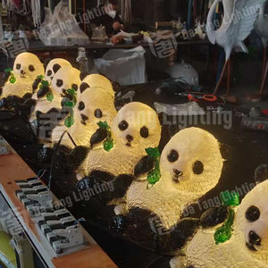 Luces LED con Motivo de Panda para Decoración de Parques e Iluminación de Festivales y Paisajes - Product Image 3