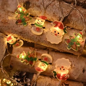 Guirlande lumineuse LED flocon de neige WINNER pour Noël, blanc chaud 2700K, IP20, AC 85-265V, 5m, guirlande décorative suspendue pour l'intérieur, pour les fêtes - Product Image 3
