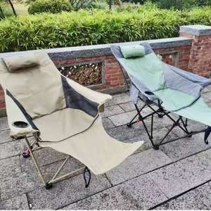 Silla de salón plegable para exteriores para sentarse y acostarse Silla desmontable de playa y camping para pesca y uso en parques - Product Image 4