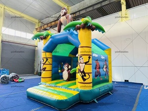 Château gonflable YZ Monkey Jungle XZ-223 4x5m en PVC avec toboggan, centre <span class=keywords><strong>de</strong></span> jeux aquatiques extérieur pour 5 enfants, installation facile - Product Image 2