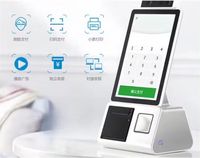 WUXIN Kiosque d'auto-paiement de 10.1 pouces Bureau chaud Tout en un Paiement auto-commande Kiosque tactile Kiosque de restaurant avec imprimante