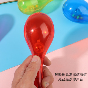 Light up Maracas Plastic <b>LED</b> Flashing Party Props for KTV Nightclub Celebrations Ages 8-13 No Battery - Product Image 3