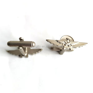 Novità forma di ali cccp urss bottoni gemelli gemelli per compagnia aerea pilota - Product Image 3