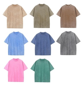 Formunlessness AI Logo Design stile Casual 230 grammi di peso tessuto Jersey o-collo lavato era stampa t-shirt - Product Image 2