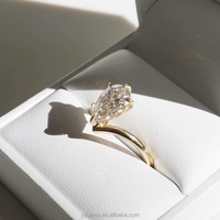Anillo de Compromiso de Platino PT950 con Moissanita en Forma de Pera de 4.0CT, Diseño Personalizado, Joyería Fina para Mujer