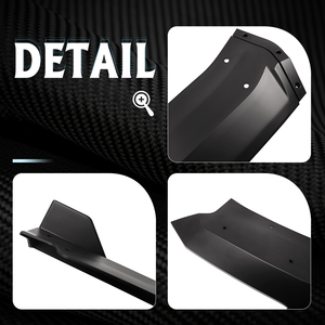 Pour <span class=keywords><strong>Ford</strong></span> <span class=keywords><strong>Mustang</strong></span> S650 Dark horse <span class=keywords><strong>GT</strong></span> Ecoboost 2024 + Extension de séparateur avant lèvre avant en Fiber de carbone Look ABS - Product Image 6