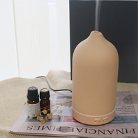 Diffuseur d'arômes en céramique 5 couleurs, diffuseur d'huiles essentielles 100 ml, diffuseur de parfum ultrasonique, machine d'aromathérapie pour la maison