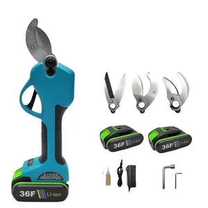 New Designed 30mm Portable Cordless Garden Branch Fruit Flower PPR Pipe Cutting 3 Blades Electric Li-ion Battery Pruners