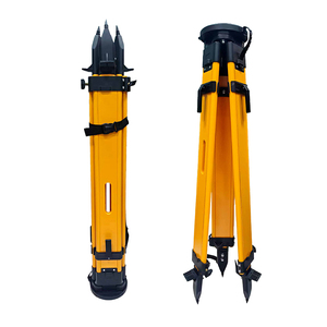 ขาตั้งกล้องไม้แบบ Heavy Duty สำหรับ Total Station Trimble TBYS-19 แบบล็อคสองชั้น สำหรับกล้องธีโอโดไลต์ สีเหลือง ความแม่นยำ 1 มม. 1 - Product Image 1