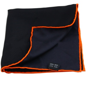 Hochwertige klassische einfarbige hand gerollte Seidentaschentuch-Einst eck tücher für Herren - Product Image 5