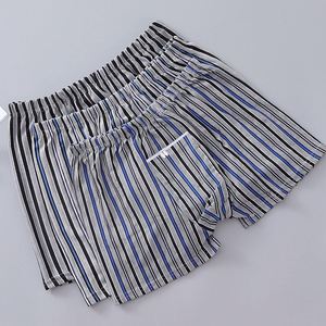 Caleçons rayés pour hommes, boxers amples et respirants à taille haute pour hommes d'âge moyen et âgés, boxers à fermeture éclair - Product Image 4