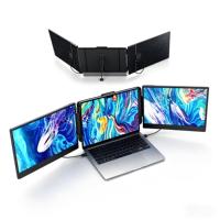 Écran triple pour ordinateur portable S2, extension d'écran 14 pouces FHD 1080P IPS Type C, moniteur portable double, fabrication directe OEM ODM