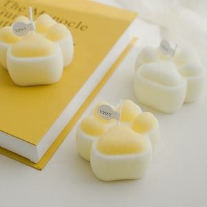 Atacado gato pata em forma de pata de gato, vela perfumada decorações presente velas pequenas gato pata bonito - Product Image 5