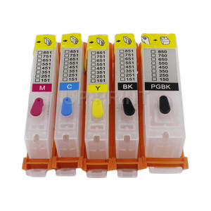 Cartucho Recargable PGI150 CLI151 para Impresoras Canon <span class=keywords><strong>PIXMA</strong></span> MG5410 MG5510 MG5610 MG6410 MG6610 IP7210 IP8710 MX721 IX6810 PGI-<span class=keywords><strong>150</strong></span> - Product Image 1