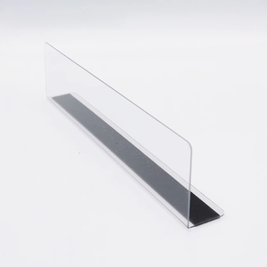 Hookei Supply Wholesale Custom L Shape Divider PVC <b>Strip</b> Shelf Taker Holders Shelf Divider for Shop Use - Product Image 6