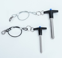 Goupille d'indexage à dégagement rapide en acier inoxydable avec poignée en T, goupille de positionnement robuste pour le positionnement des fixations de machines