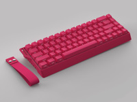 Teclado Mecánico BOSSTON K68, Último Modelo, Más Vendido, Grabado Lateral, Negro Degradado, Inalámbrico, para Juegos, Retroiluminación RGB, 4000mAh