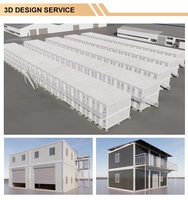 Maisons préfabriquées en conteneurs démontables, abri d'urgence, récupération après catastrophe, logement d'urgence, camp de secours, projets humanitaires