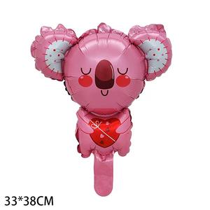 بالونات حفلات عيد الحب ، دب زهور ورد أحمر صناعي ضخم لحفلات الزفاف ديكور بالونات فويل قابلة للنفخ - Product Image 3