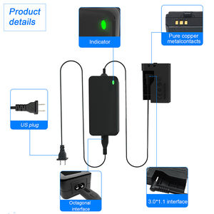 ACKE10-Adaptador de CA para cámara, adaptador de CA para cámara Canon Rebel T3, T5, T6, T7, T100, Kiss, X50, X70, <span class=keywords><strong>EOS</strong></span> <span class=keywords><strong>1100D</strong></span>, 1200D, 1300D, 2000D, 4000D, 1 unidad - Product Image 3