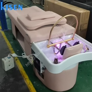 KISEN Mobilier de Salon Professionnel : Bac à Shampooing Portable avec Pompe à Eau, Tuyau de Vidange et Pulvérisateur, Évier de Coiffure Réglable pour Lavage de Cheveux - Product Image 4