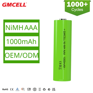 Fabricant de batteries NiMH, fourniture de piles rechargeables AAA NI-MH de 600/800/1000 mAh pour les packs de batteries d'électronique grand public - Product Image 1
