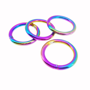 Cincin O Logam Kuat Pelangi, Cincin Lingkaran Gesper Loop Anjing Peliharaan Kerah Harness Gesper - Product Image 2