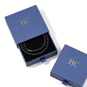 High End Bracelet Box Luxury Rigid <b>Drawer</b> Jewelry Gift Box EVA <b>Insert</b> Embossing Custom Logo Bracelet <b>Drawer</b> Box Factory Direct - Product Image 2