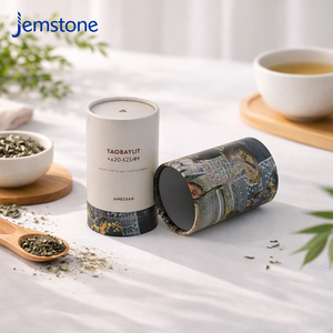 Custom Design Food Grade Kraft Cardboard Tube Package Gift Box Eco-friendly UV Coated Coffee Tea Paper Cylinder Tube Packaging - Product Image 5