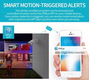 Fuyuan ชุด4MP ทรงกระสุนพร้อมไมโครโฟน24/7 8MP 5MP 4K NVR ชุด8Ch POE IP ชุดกล้องวงจรปิด - Product Image 5