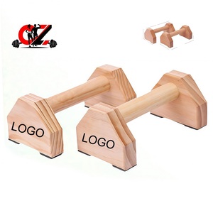 CZFIT Factory Pushup Stands - Wooden <b>Push</b> <b>up</b> <b>Bars</b> Gym Equipment Workout Solid Wood Parallette for Women Men Portable Fitness - Product Image 1