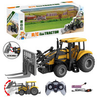 Camión de Construcción de Control Remoto con 4 Accesorios Frontales Intercambiables Recargables