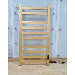 Sèche-serviettes électrique <span class=keywords><strong>chauffant</strong></span> mural personnalisé en or, support de rangement pliable pour salle de bain, rail <span class=keywords><strong>chauffant</strong></span> pour toilettes, sèche-serviettes - Product Image 5