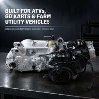 Ensemble Moteur de Moto 200cc GY6 CVT à Marche Arrière Refroidi par Air pour Quad, Buggy et Véhicule Utilitaire Agricole - Commande en Gros