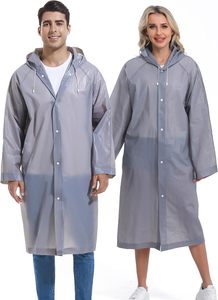 Impermeable Unisex de EVA de Alta Calidad, Traje de Lluvia Grueso e Impermeable para Mujer/Hombre, Estilo Simple, Largo, para Senderismo y Camping - Product Image 1