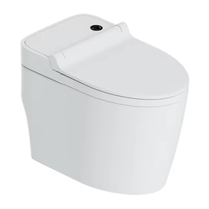 WC céramique sans réservoir à aspiration par siphon super vortex, à fonctionnement pulsé, pour salle de bain, installation compacte sans sortie de tuyauterie - Product Image 2