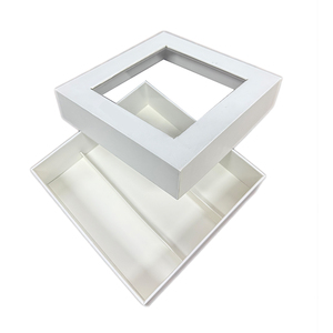 Bán Buôn Giá Rẻ Trong Suốt Cổ Điển Hộp Giấy Cho Quà Tặng Bao Bì Cứng Nhắc Các Tông Cửa Sổ Mở Matte Cán In Ấn - Product Image 1