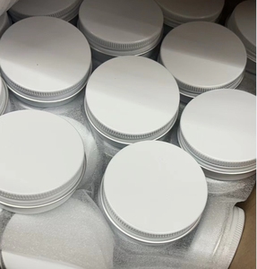 Vente en gros de boîtes en métal blanc de 15 ml/15 g (1/2 oz) pour <span class=keywords><strong>baume</strong></span> à lèvres <span class=keywords><strong>DIY</strong></span> avec bouchon à vis, boîte en aluminium - Product Image 3